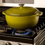 Mercer Culinary 6-Quart Avocado Cast Iron Dutch Oven