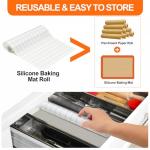 Non-Stick Silicone Baking Mat Roll, Heat Resistant