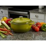 Mercer Culinary 6-Quart Avocado Cast Iron Dutch Oven