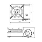 Gas One GS-800 Mini Portable Butane Gas Stove