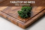 Walnut Wood End Grain Cutting Board with Juice Groove
