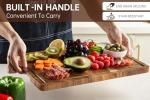 Walnut Wood End Grain Cutting Board with Juice Groove