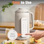 RONTEDA 8-in-1 Nut Milk Maker with Timer
