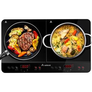 Aobosi Portable Double Induction Cooktop Burner