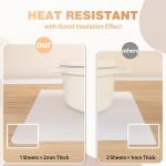 Extra Thick Silicone Heat Resistant Kitchen Mats 2Pcs
