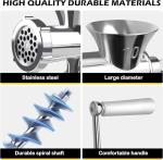 2-in-1 Manual Meat Grinder with Sausage Stuffer