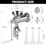 2-in-1 Manual Meat Grinder with Sausage Stuffer
