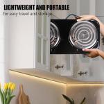 TeqHome Portable Double Hot Plate Burner 2000W