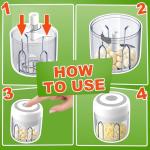 Cordless Electric Vegetable Chopper and Blender