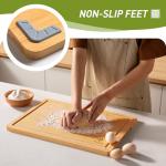 Bamboo Cutting Board Set with Juice Grooves