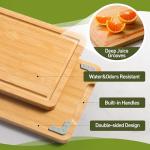 Bamboo Cutting Board Set with Juice Grooves
