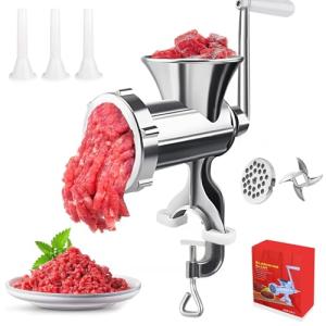 Manual Meat Grinder for Easy Home Sausage Making