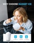 EUHOMY Portable Smart Nugget Ice Maker 40lbs
