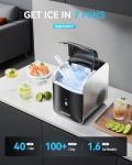 EUHOMY Portable Smart Nugget Ice Maker 40lbs