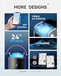 EUHOMY Portable Smart Nugget Ice Maker 40lbs