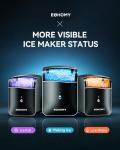 EUHOMY Portable Smart Nugget Ice Maker 40lbs