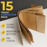 Heavy Duty Trash Compactor Bags - 15 Pack