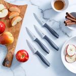 Glad 4-Piece Paring Knife Set with Non-Slip Handles