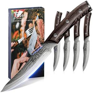 SYOKAMI 4-Piece High-Carbon Steak Knife Set
