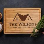 Custom Engraved Cutting Board for New Homes