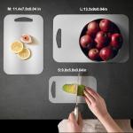 URMONA Stainless Steel Cutting Board Set - 3 Pieces