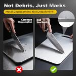 URMONA Stainless Steel Cutting Board Set - 3 Pieces