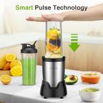 KOIOS Personal Blender with To-Go Cups for Smoothies