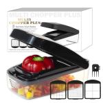 KITIDEA Vegetable Chopper with Container (Black)