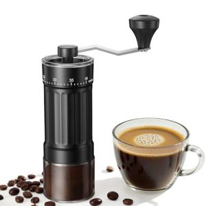 Compact Manual Coffee Grinder with 40 Settings
