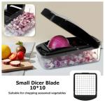 KITIDEA Vegetable Chopper with Container (Black)