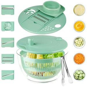 Large 3-in-1 Salad Spinner and Slicer