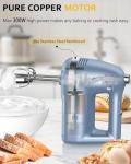 Z-DESDEMONA 300W Electric Hand Mixer with Beaters