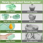 Large 3-in-1 Salad Spinner and Slicer