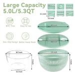 Large 3-in-1 Salad Spinner and Slicer