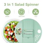Large 3-in-1 Salad Spinner and Slicer