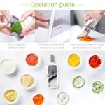 YAMJUG Adjustable Handheld Mandoline Vegetable Slicer