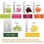 WellToBe 6-Blade Vegetable Spiralizer for Healthy Pasta