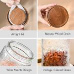 Adodeen 32oz Vintage Airtight Glass Storage Jars