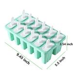 12-Cavity Silicone Popsicle Molds - Easy Release