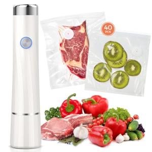 Kayiant Handheld Vacuum Sealer with 40 Bags