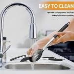 Silicone Cooking Utensils Set of 4 - Black
