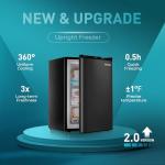 EUHOMY 3.0 Cu. Ft. Compact Upright Freezer