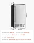 VEVOR 80 Lbs Undercounter Ice Maker Machine