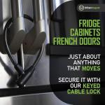 Child-Proof Refrigerator Lock for French Doors - 2 Pack