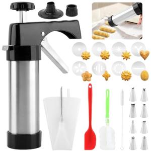 Stainless Steel Churro Maker and Cookie Press Kit