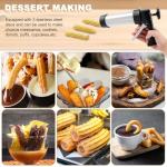Stainless Steel Churro Maker and Cookie Press Kit