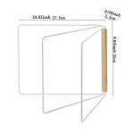 White Folding Dishcloth Drying Rack with 3 Arms