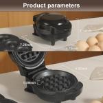 Mini Waffle Maker with 6 Removable Plates