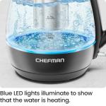 Chefman Electric Kettle with Tea Infuser, 1L
