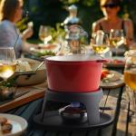 Artestia Cast Iron Fondue Set for 6